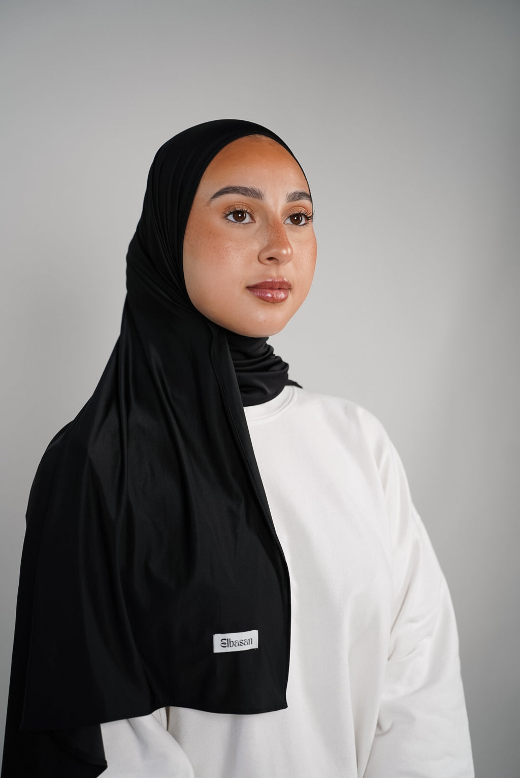 Hijab Liquide Jersey - Noir