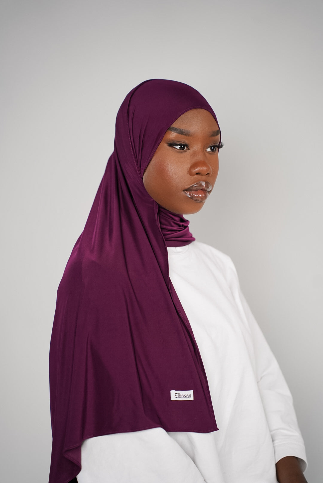 Hijab Jersey Liquid - Aubergine